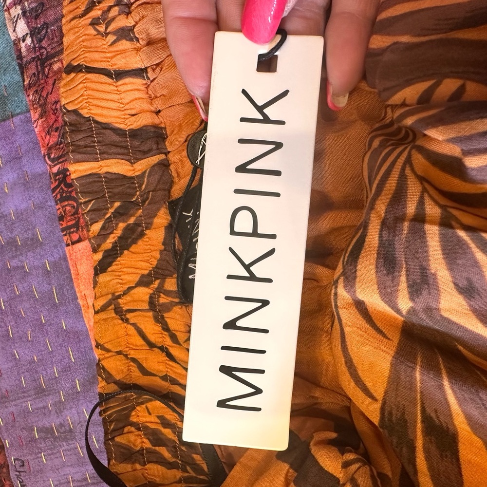 MinkPink size large Finley open back halter midi dress NWT - Picture 9 of 15